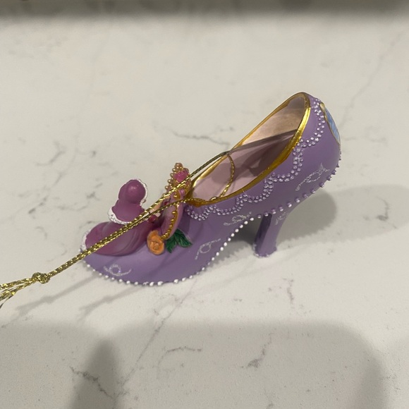 Disney's Once Upon a Slipper Shoe Ornament Bradford Exchange Belle’s Once Upon A - Picture 4 of 5